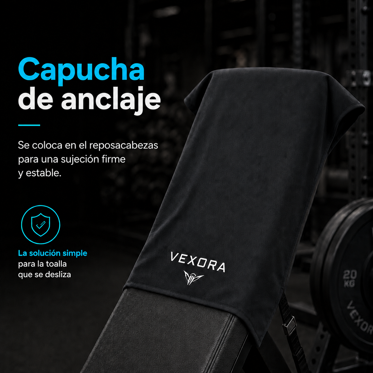 Vexora — Sporthandtuch mit Kapuze