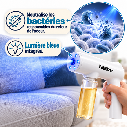 Lumiere bleue integree qui neutralise les bacteries
